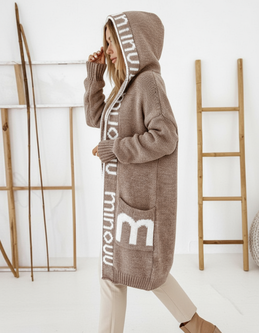 Alice Zeitloser Kapuzen-Strickcardigan