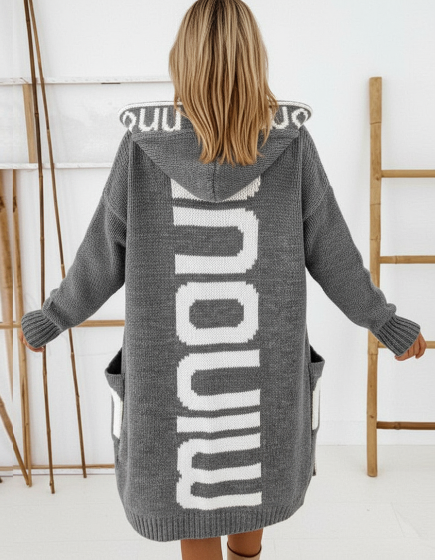 Alice Zeitloser Kapuzen-Strickcardigan