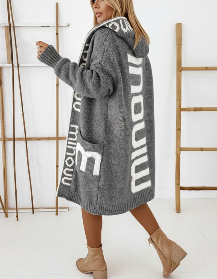 Alice Zeitloser Kapuzen-Strickcardigan