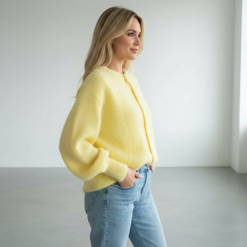 Livia Zeitlose Strickjacke Livia aus Hochwertigem Garn