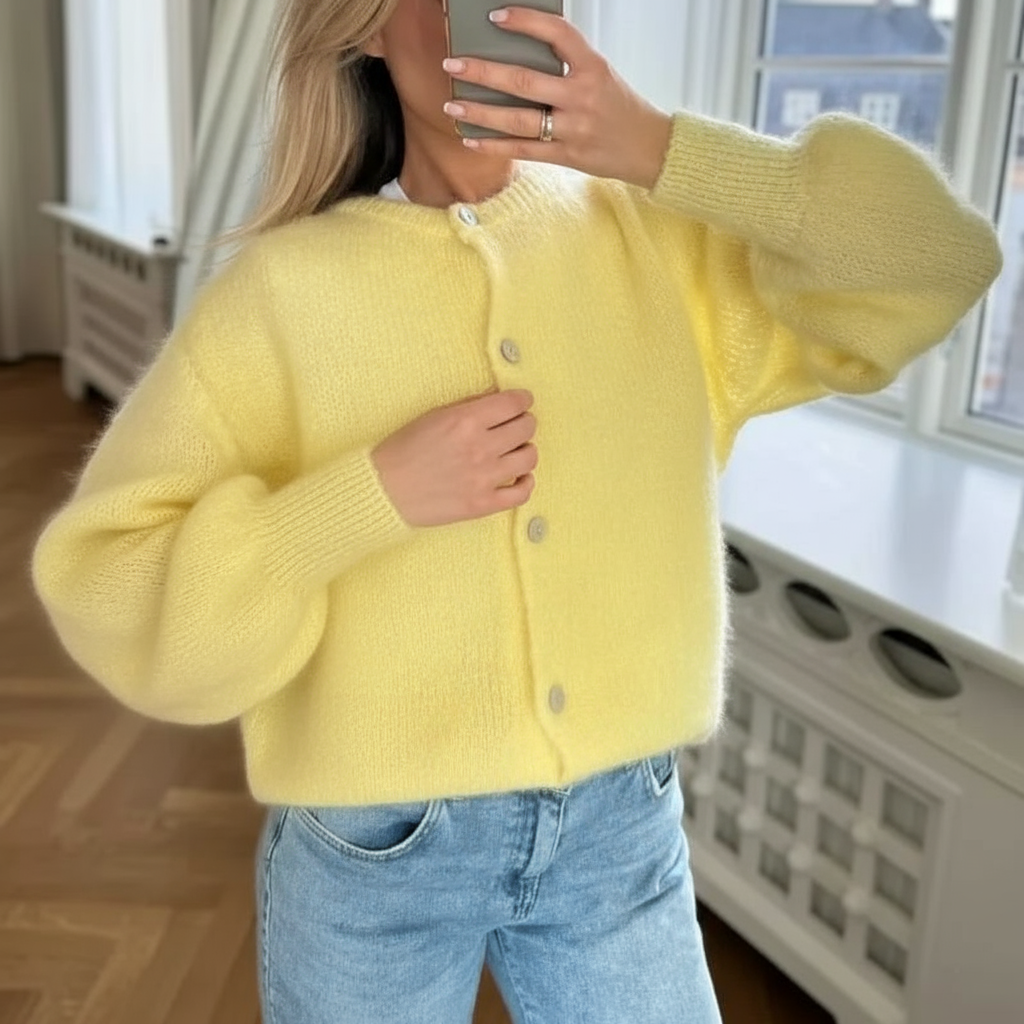 Livia Zeitlose Strickjacke Livia aus Hochwertigem Garn