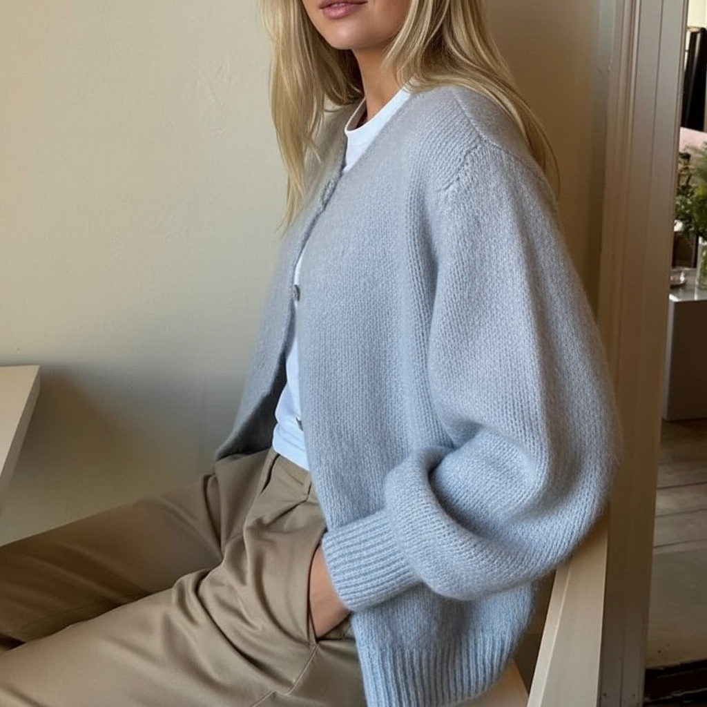 Livia Zeitlose Strickjacke Livia aus Hochwertigem Garn