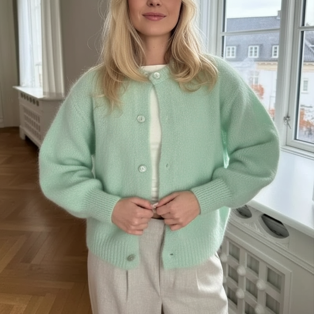 Livia Zeitlose Strickjacke Livia aus Hochwertigem Garn