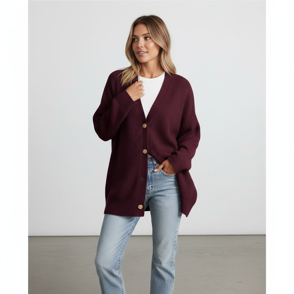 Erika Zeitloser Gestreifter Cardigan