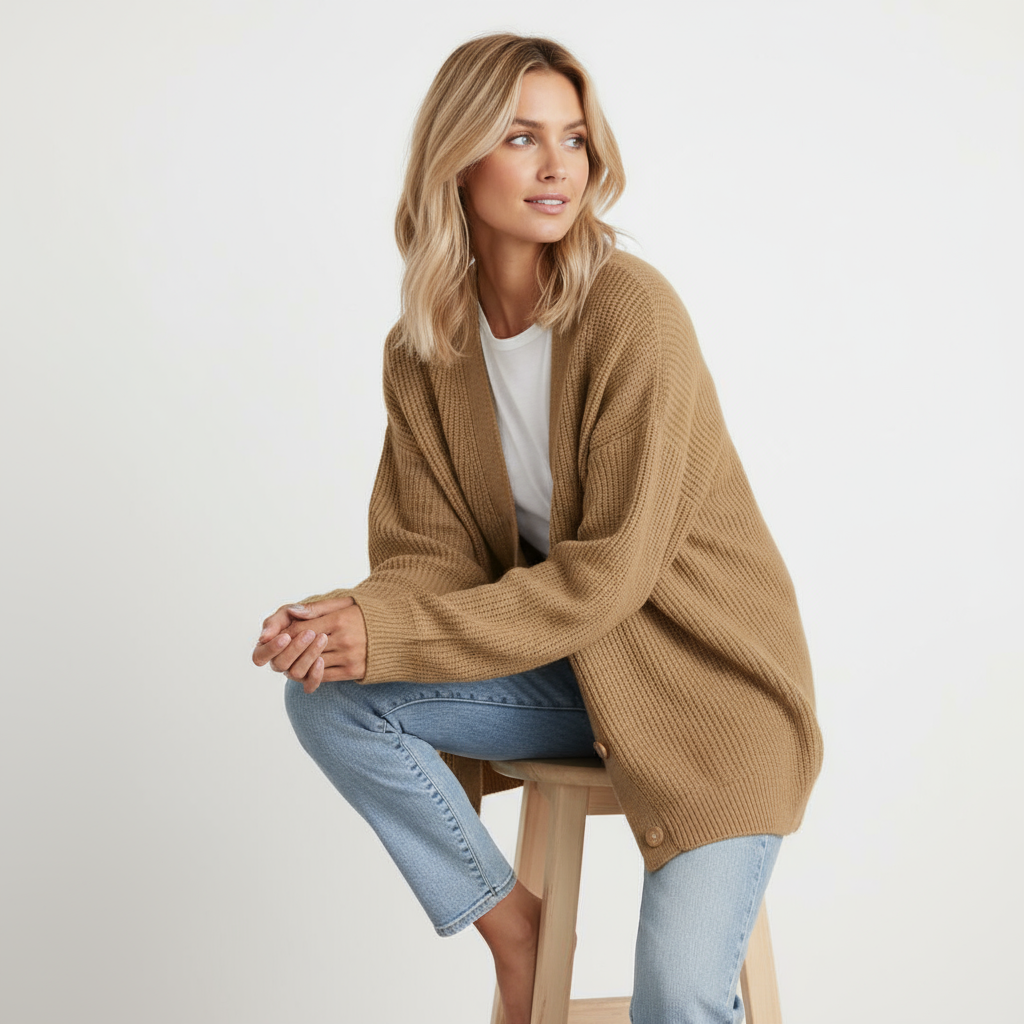 Erika Zeitloser Gestreifter Cardigan