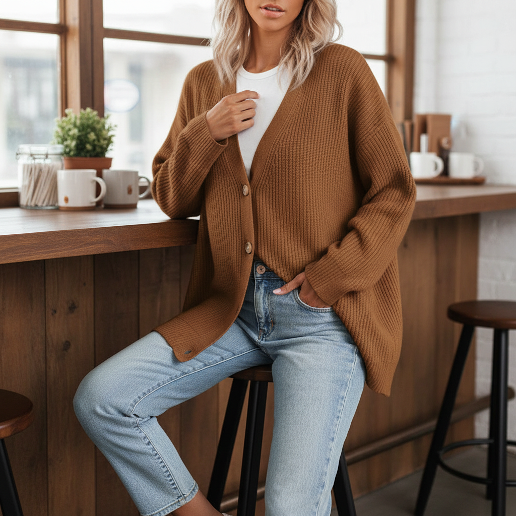 Erika Zeitloser Gestreifter Cardigan