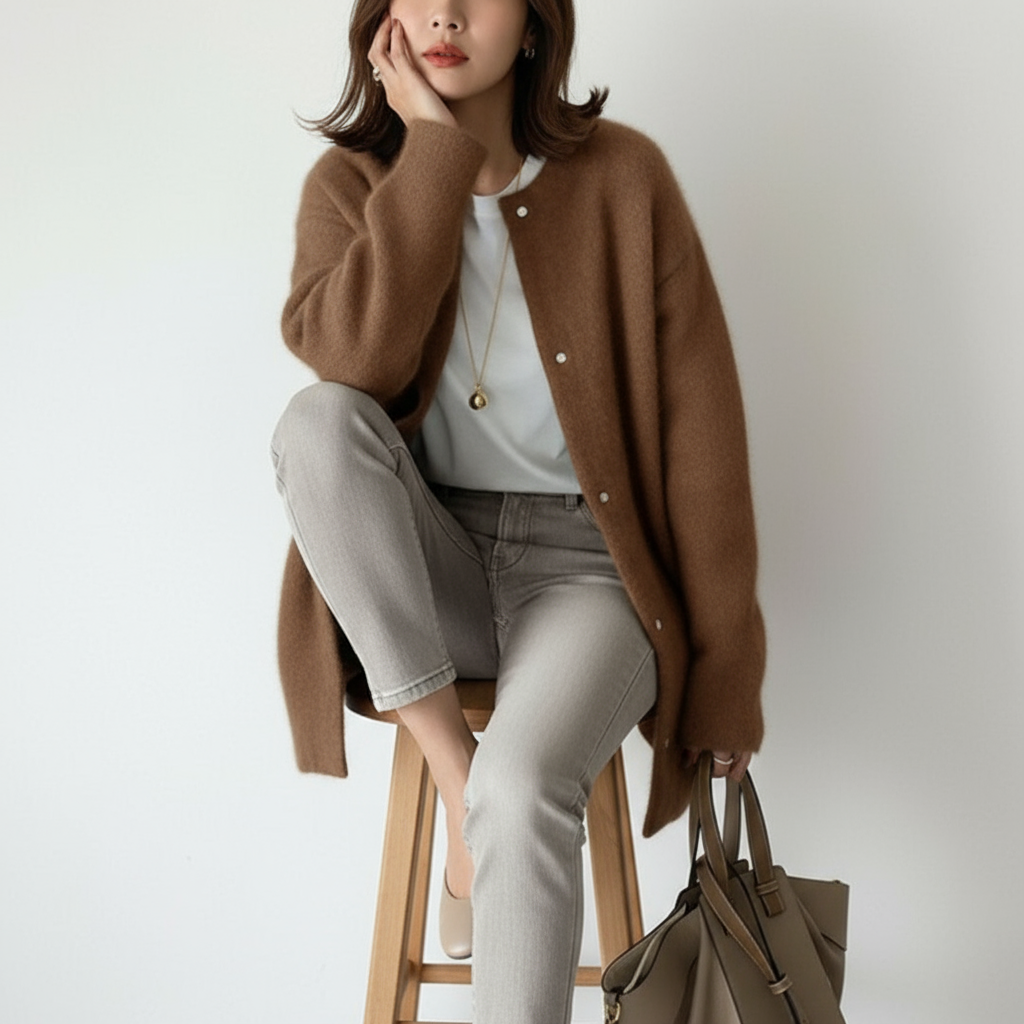 Gracia Zeitloser Kaschmir-Mix Cardigan