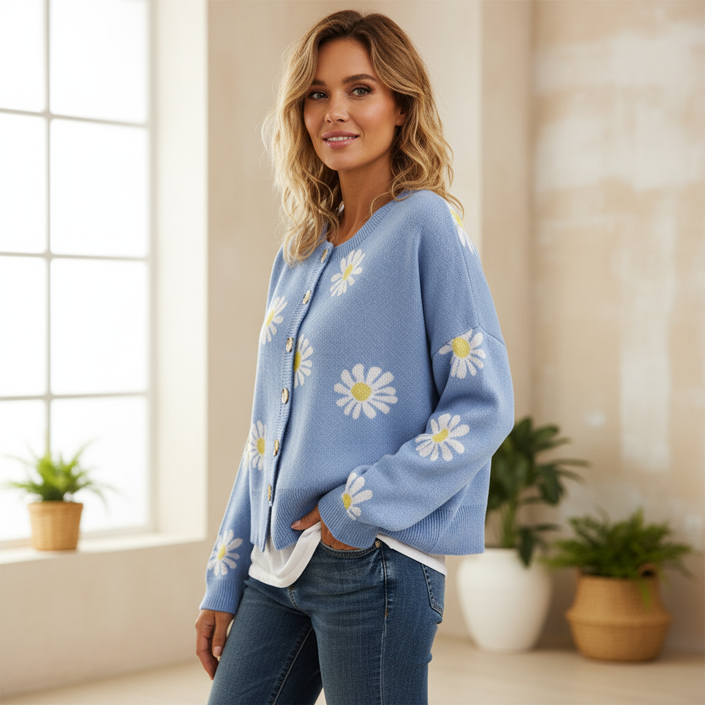 Clara Zeitloser Daisy Strick Cardigan