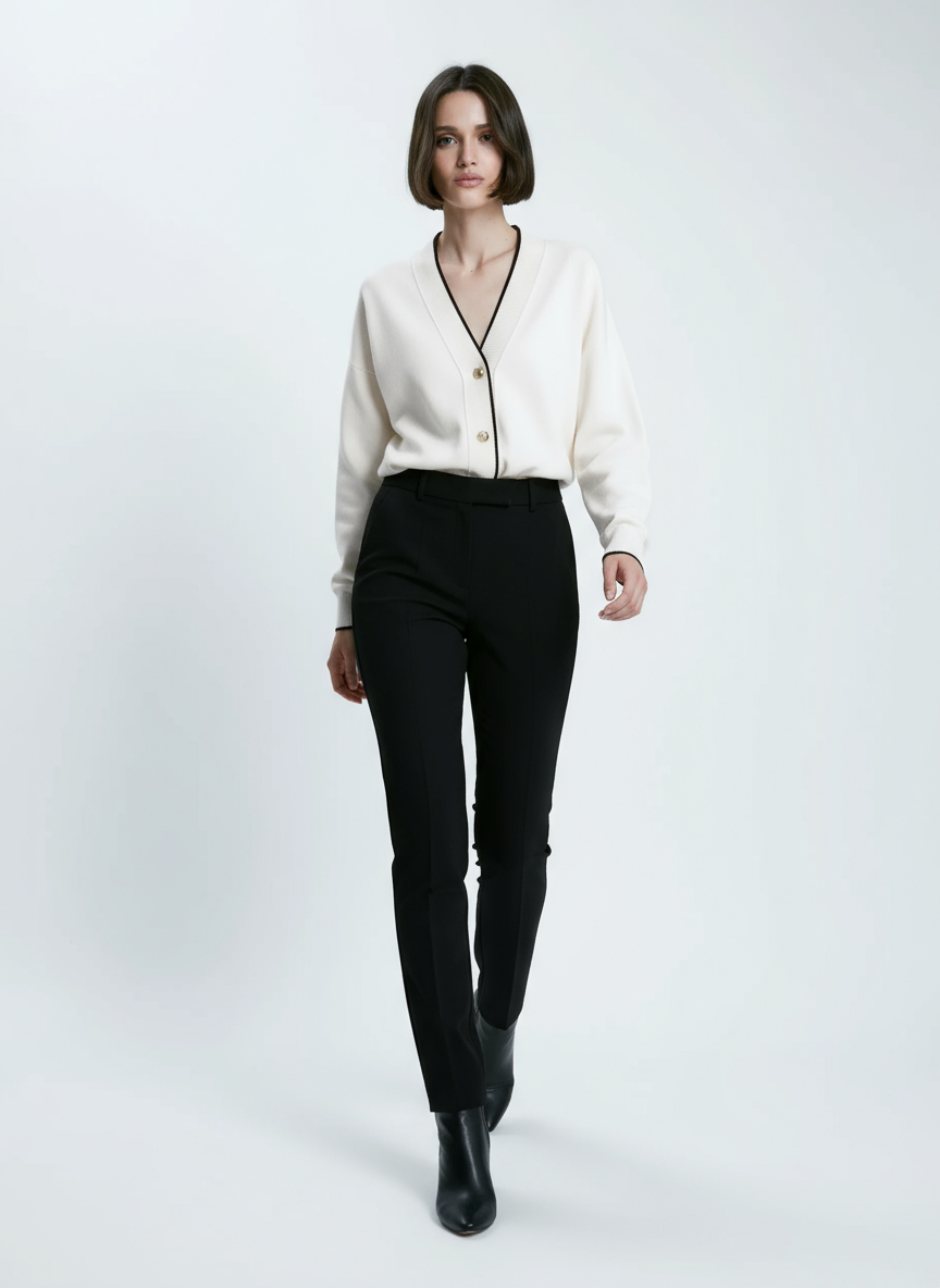 Tony Zeitloser Kontrast-Cardigan