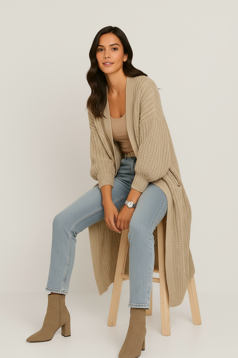 Narelle Zeitlose Elegante Strickjacke