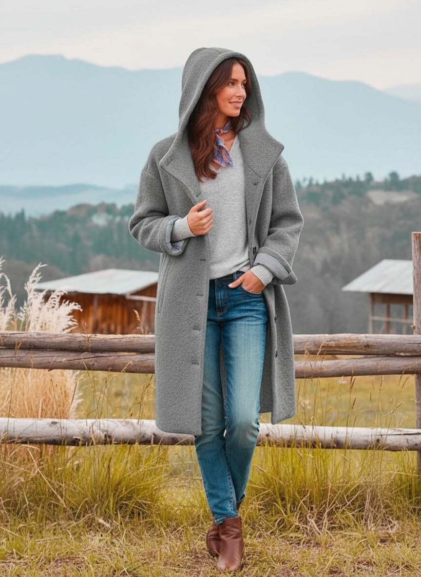 Isabella Zeitlose Kapuzen-Maxi in Hochwertiger Qualität