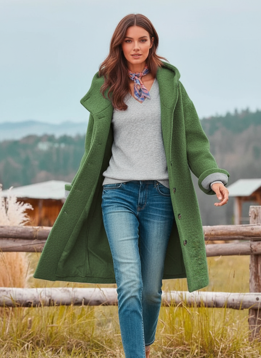 Isabella Zeitlose Kapuzen-Maxi in Hochwertiger Qualität