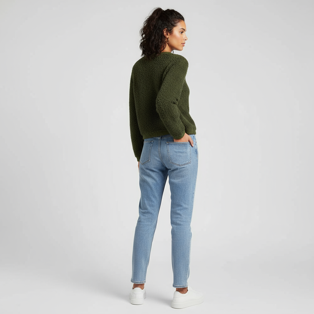 Aurora Zeitlose Teddy Strickjacke für Damen