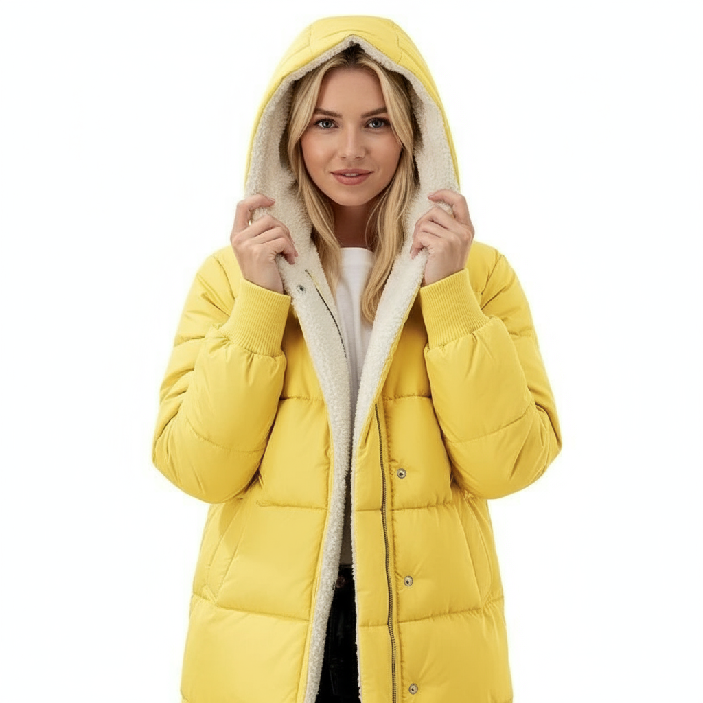 Wendemantel Mit Kapuze – Flauschiges Teddy-Futter