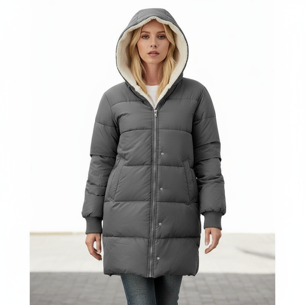 Wendemantel Mit Kapuze – Flauschiges Teddy-Futter