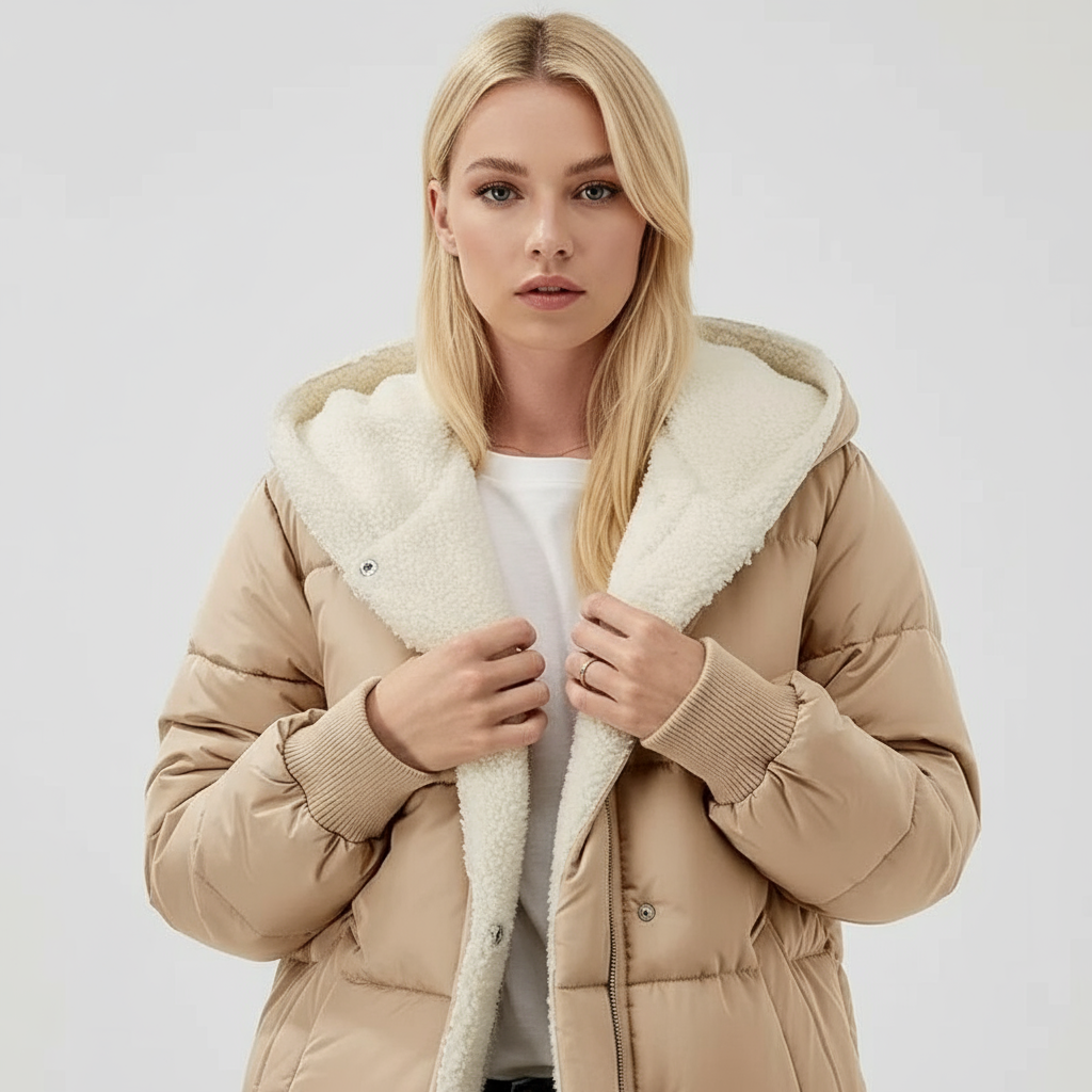 Wendemantel Mit Kapuze – Flauschiges Teddy-Futter