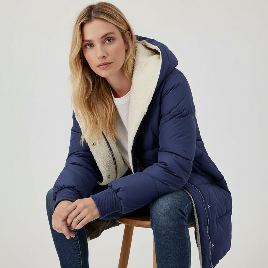 Wendemantel Mit Kapuze – Flauschiges Teddy-Futter