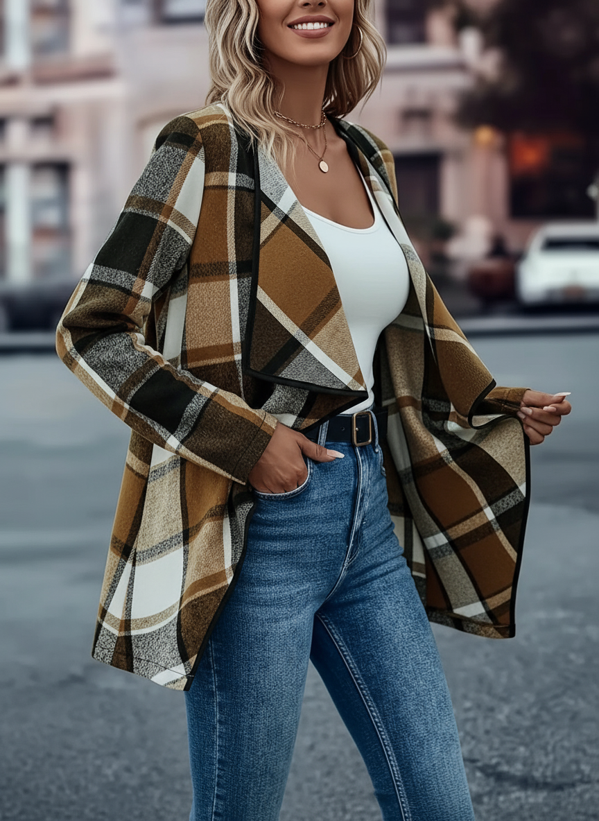 Damen Wollmantel | Khaki | Übergangszeit