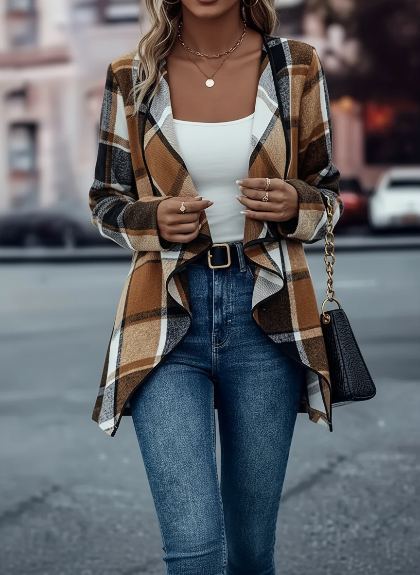 Damen Wollmantel | Khaki | Übergangszeit