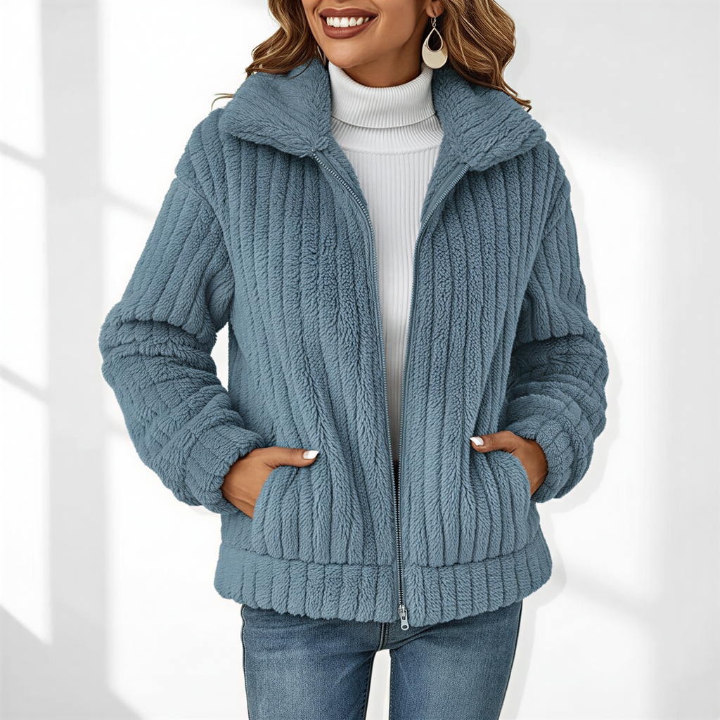 Kuschelige Strickjacke | Lässiger Reißverschluss | Freizeit