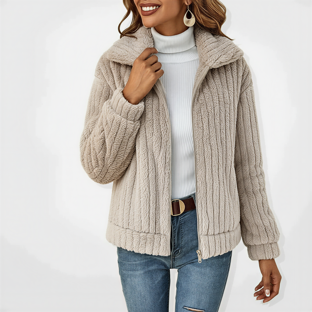 Kuschelige Strickjacke | Lässiger Reißverschluss | Freizeit