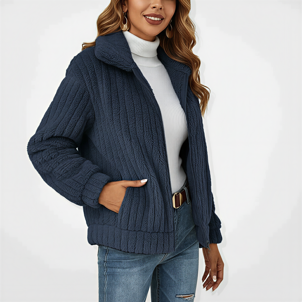 Kuschelige Strickjacke | Lässiger Reißverschluss | Freizeit