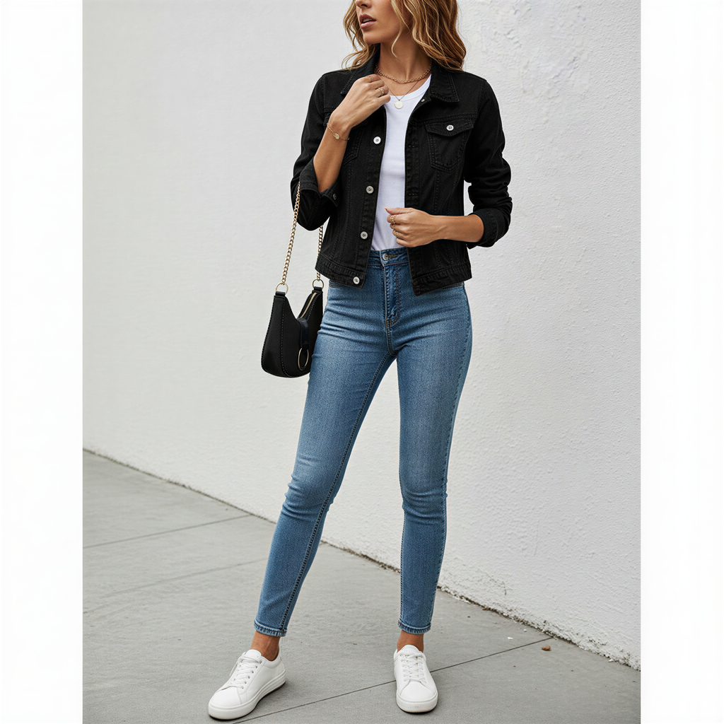 Denim Jacke | Klassischer Trucker-Schnitt | Lässige Mode