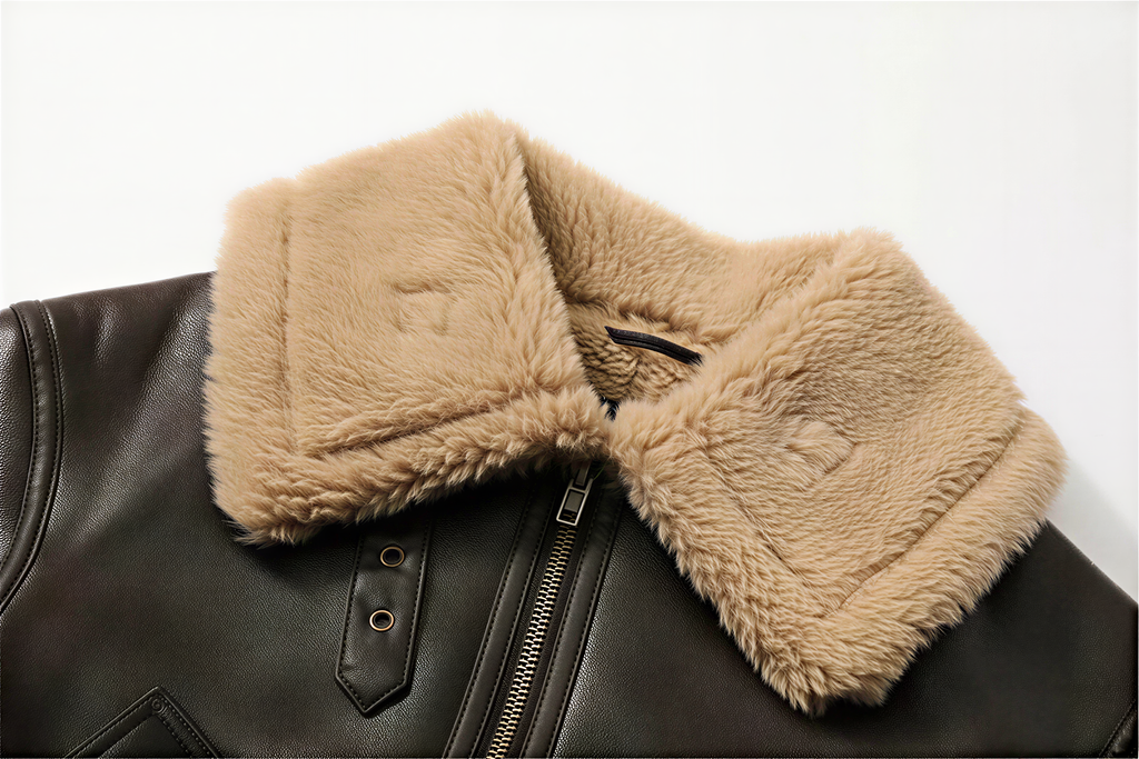 Aviator Jacke | Mit Shearling-Kragen | Winter