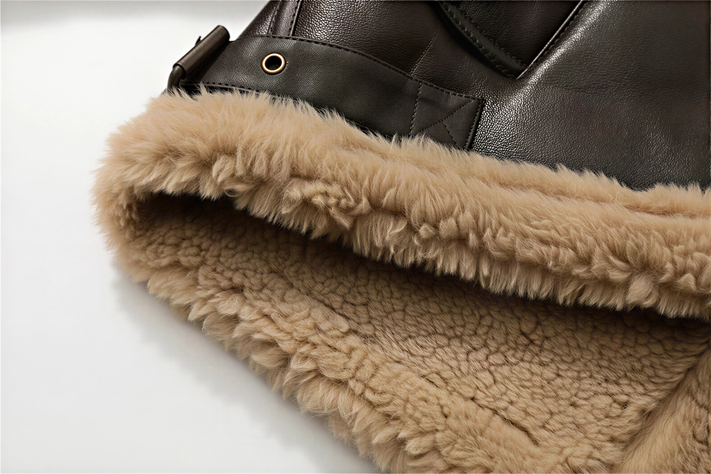 Aviator Jacke | Mit Shearling-Kragen | Winter