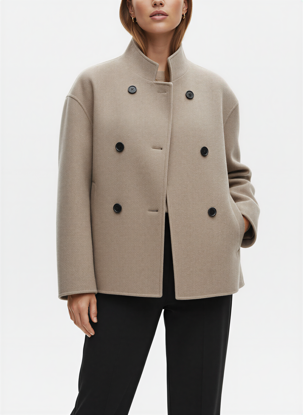 Damen Zweiteiler | Strukturierter Webstoff | Übergangszeit