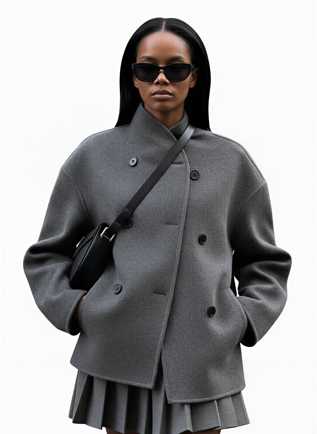 Damen Zweiteiler | Strukturierter Webstoff | Übergangszeit