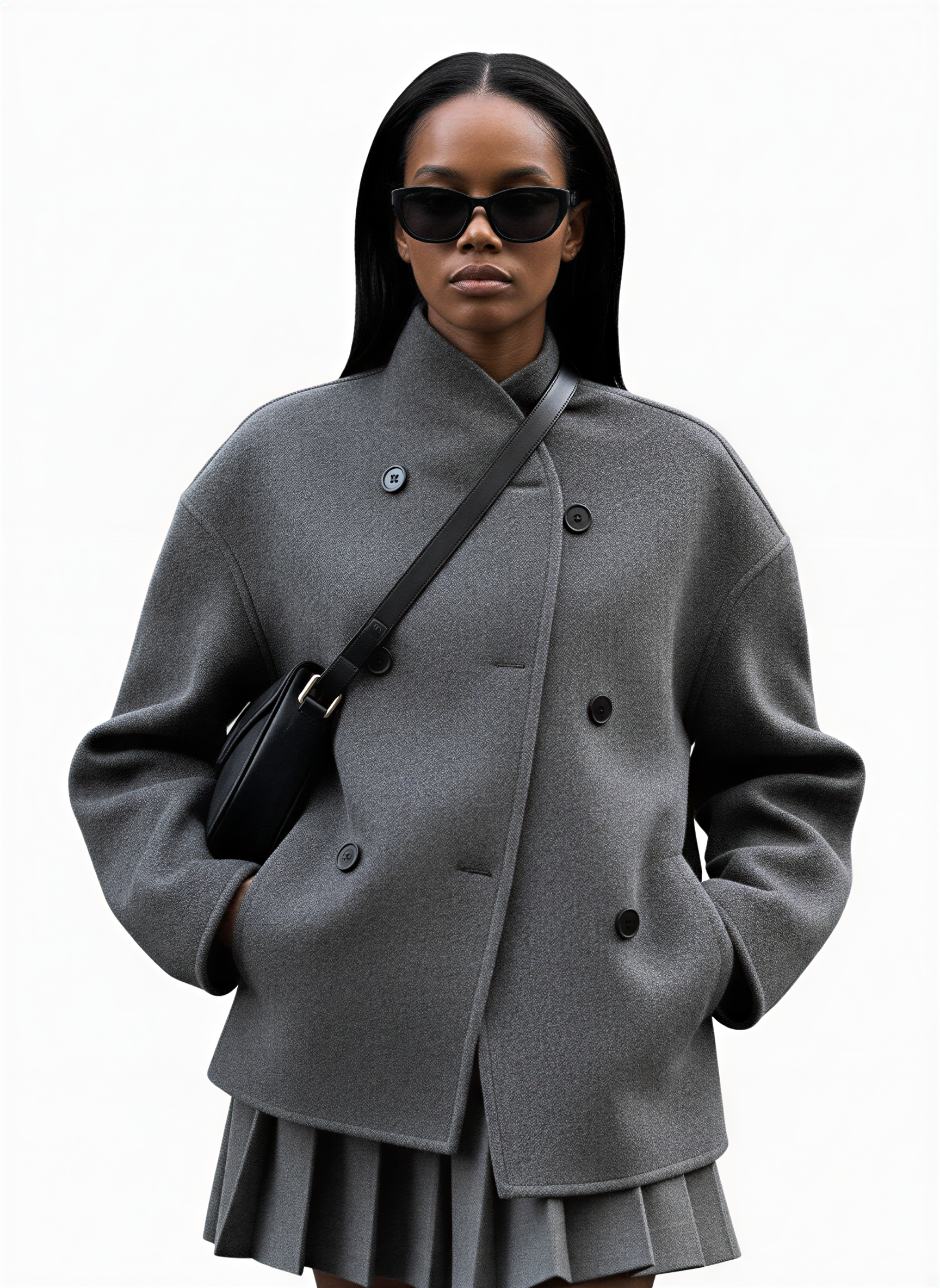 Damen Zweiteiler | Strukturierter Webstoff | Übergangszeit