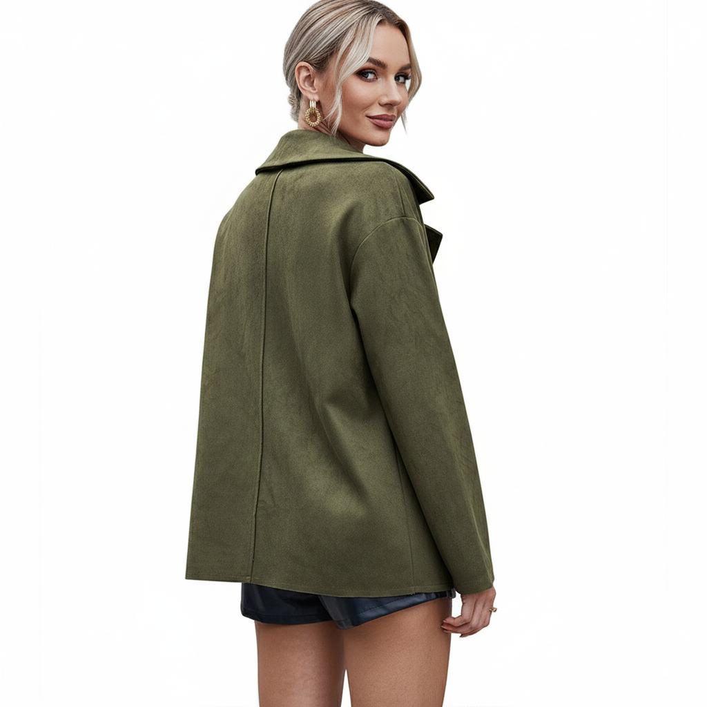 Wildlederjacke | Lässiger Schnitt | Freizeit