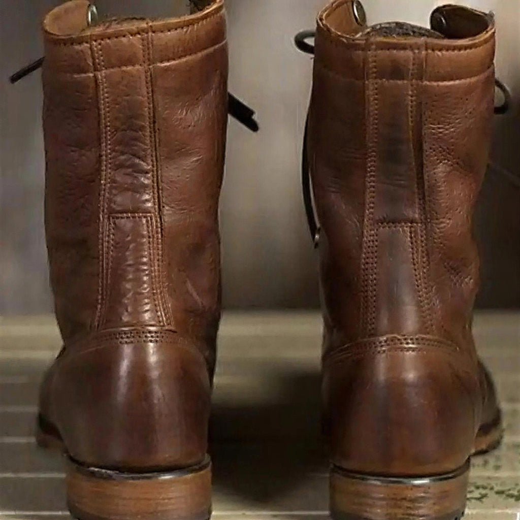Robuste Lederstiefel | Mid-Calf Design | Lässiger Begleiter