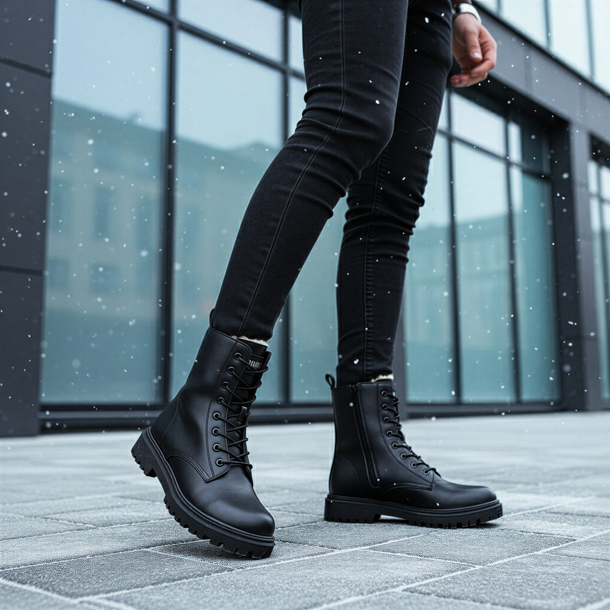 Combat Stiefel | Gefüttert mit Kunstfell | Winter