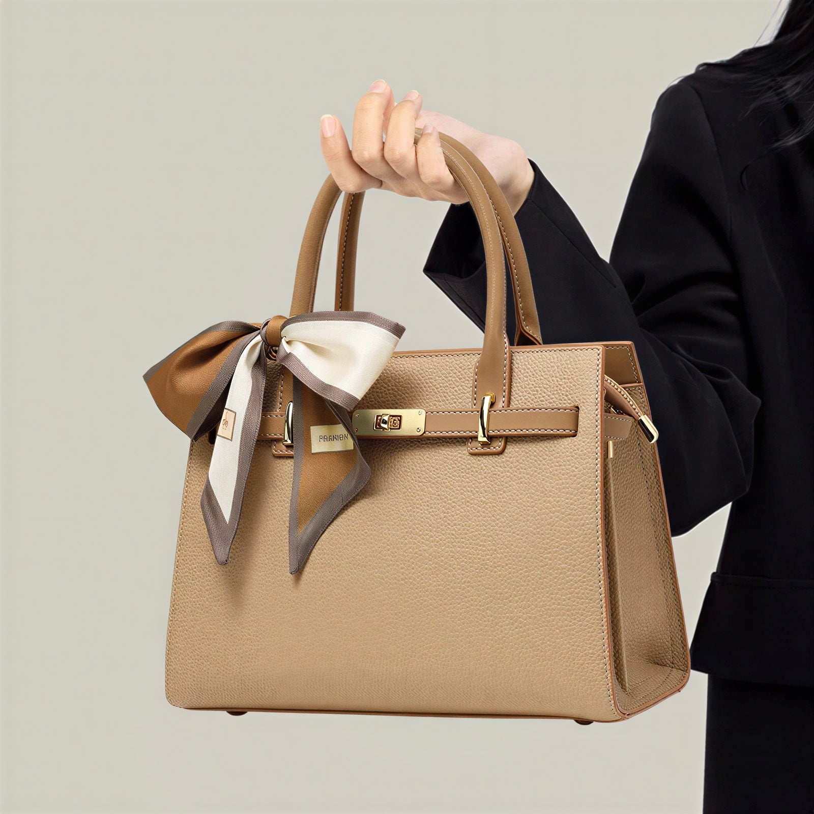 Henkeltasche | Mit Schal-Detail | Business Casual