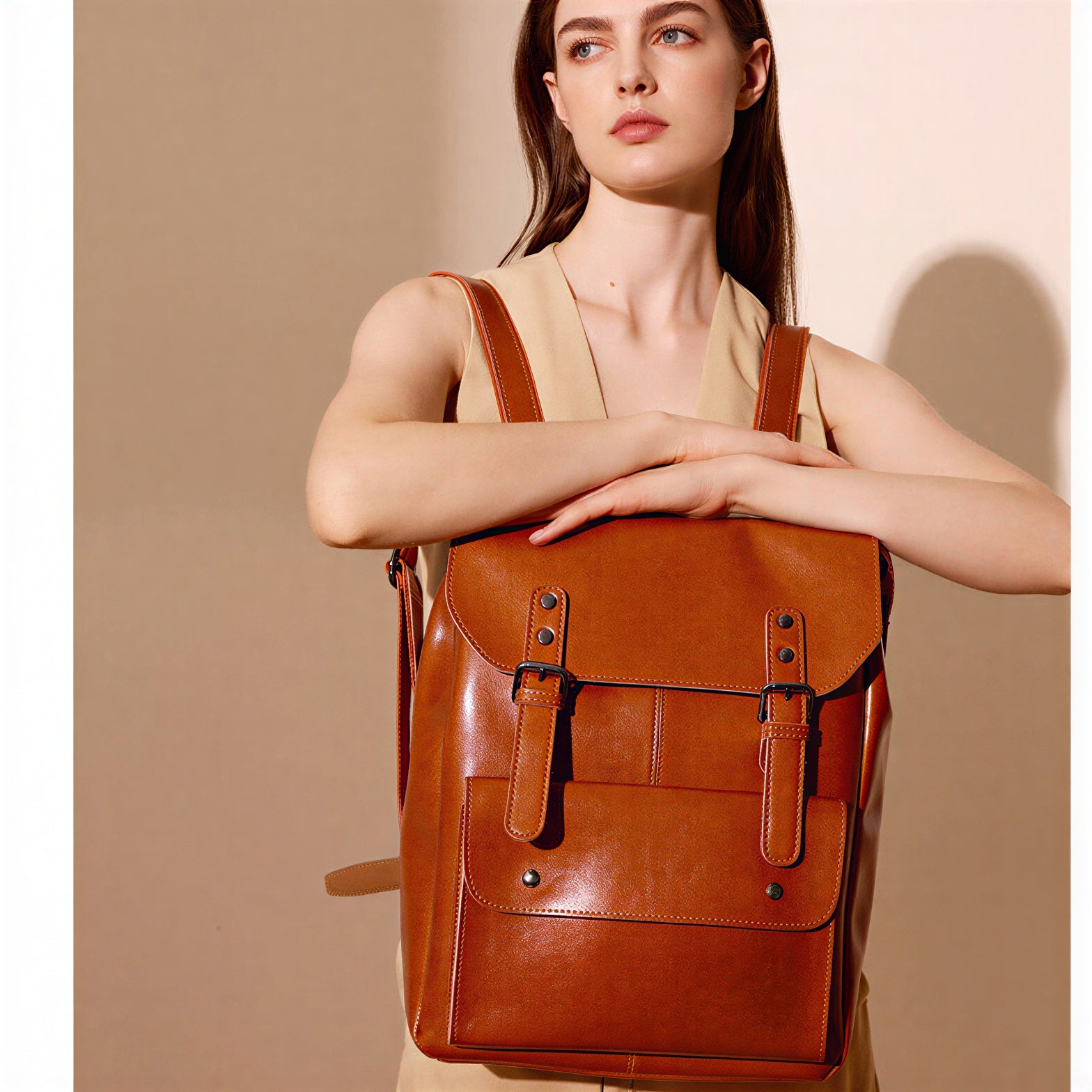 Lederrucksack | Vintage Design | Alltag & Reisen