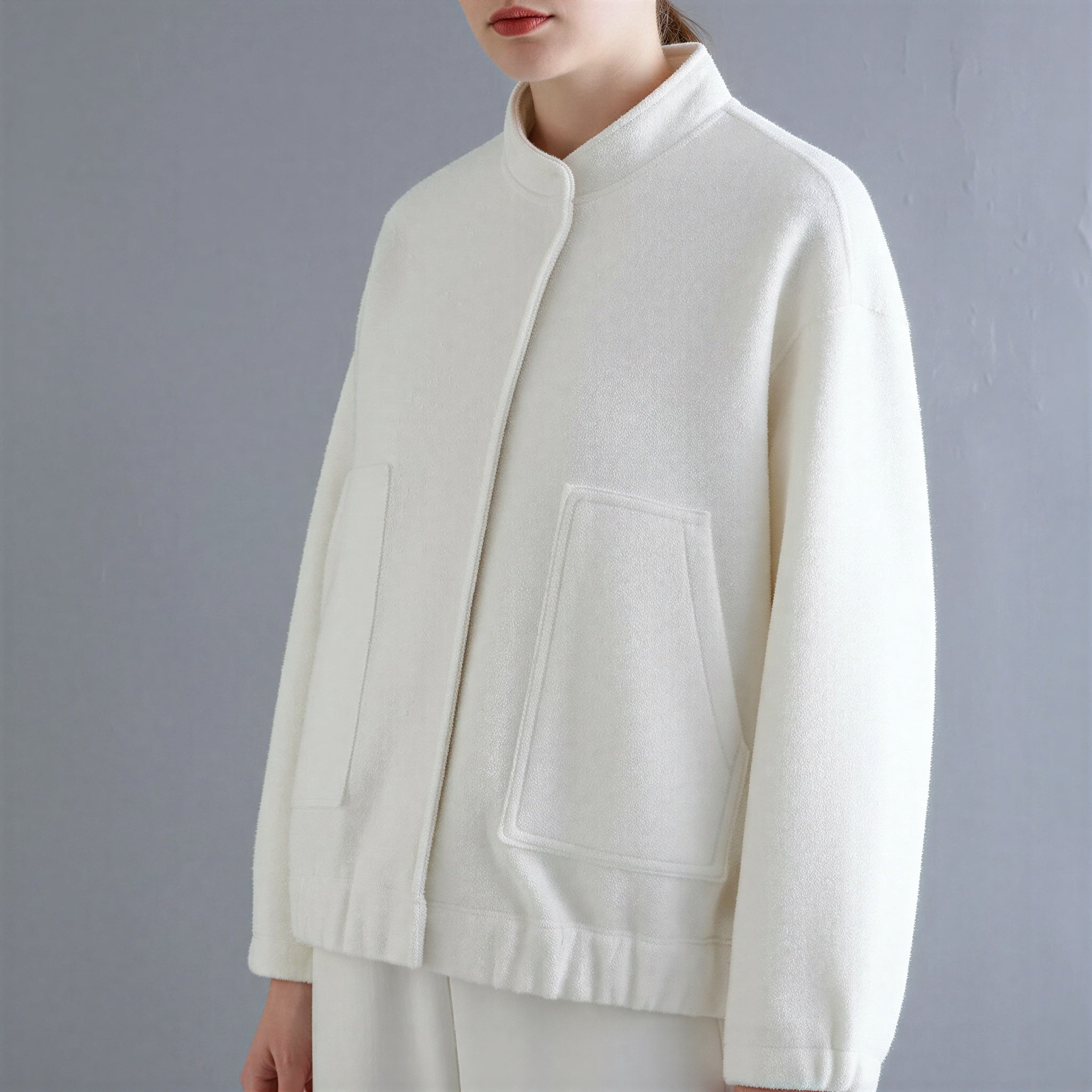 Bouclé Jacke | Lässige Passform | Übergangszeit