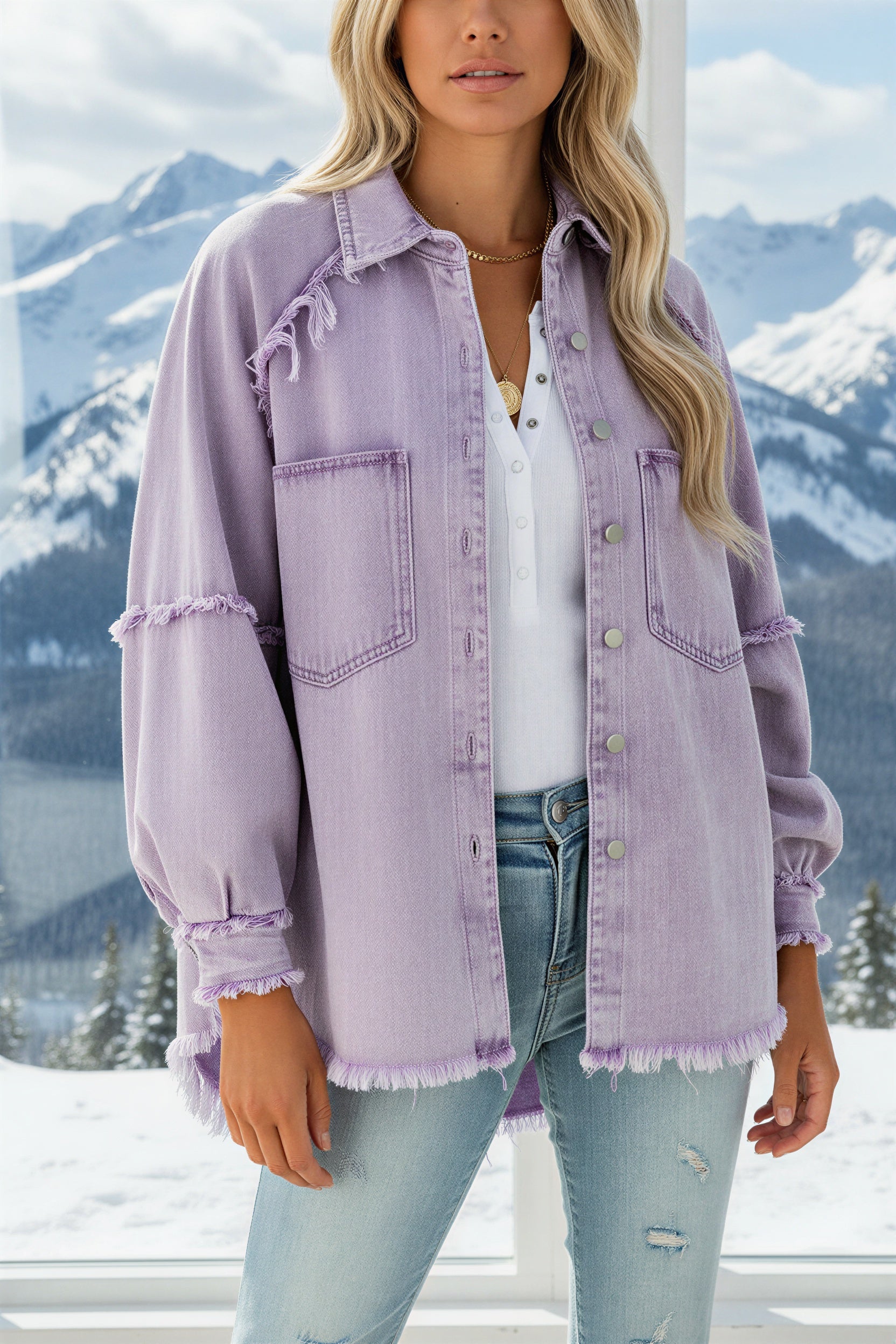 Jeanshemdjacke | Oversized Fit | Lässig