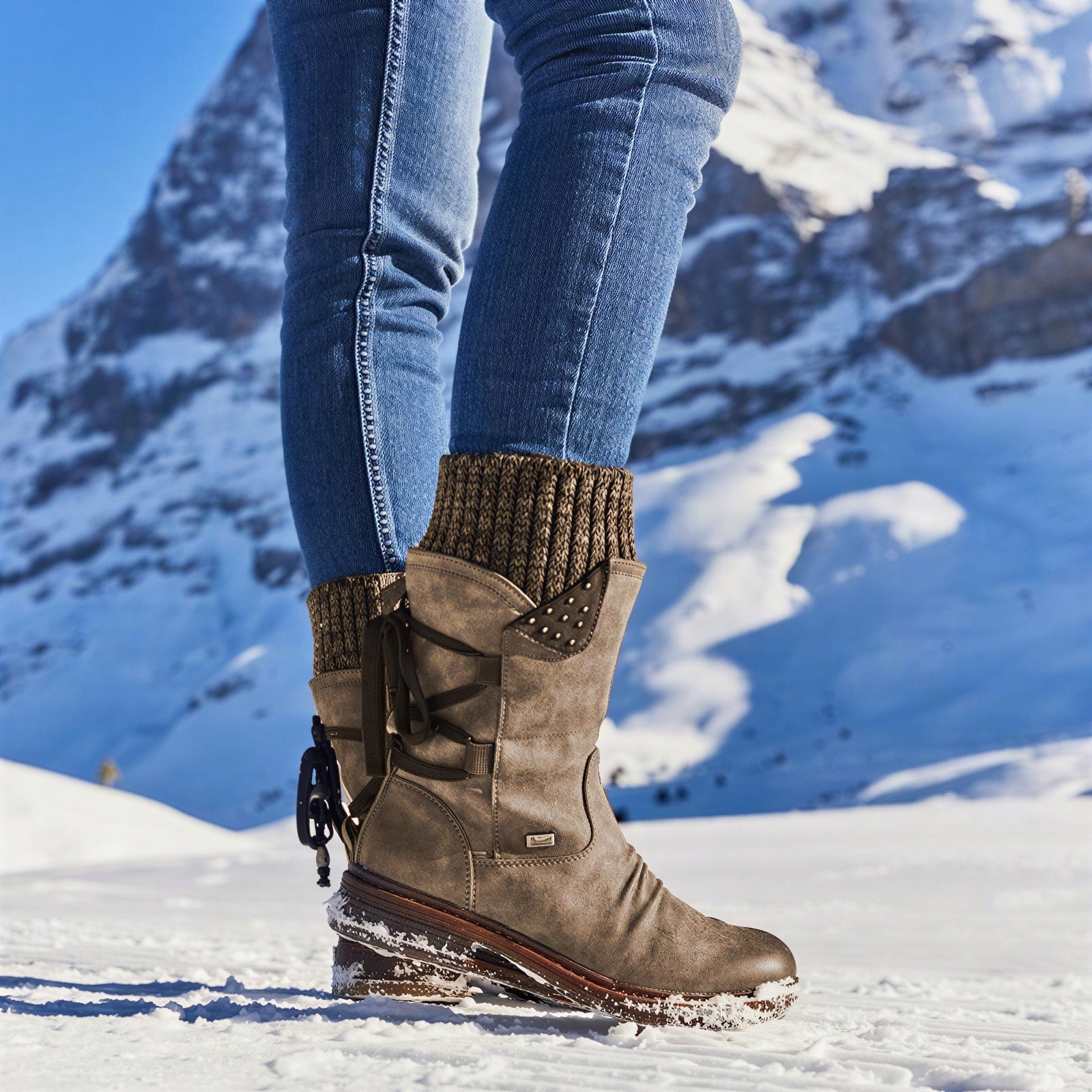 Winterstiefel | Mit Strickmanschette | Damen