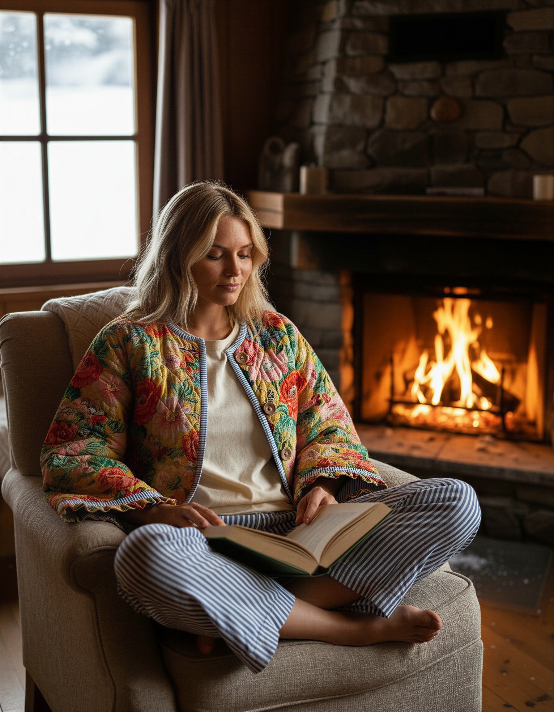 Parkajacke | Auffälliger Blumenprint | Lässig & Stilvoll