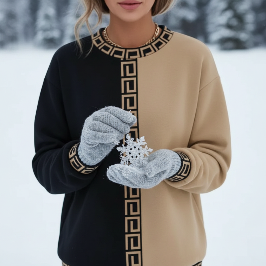 Strickpullover | Gekonnte Farbkontraste | Lässiger Chic