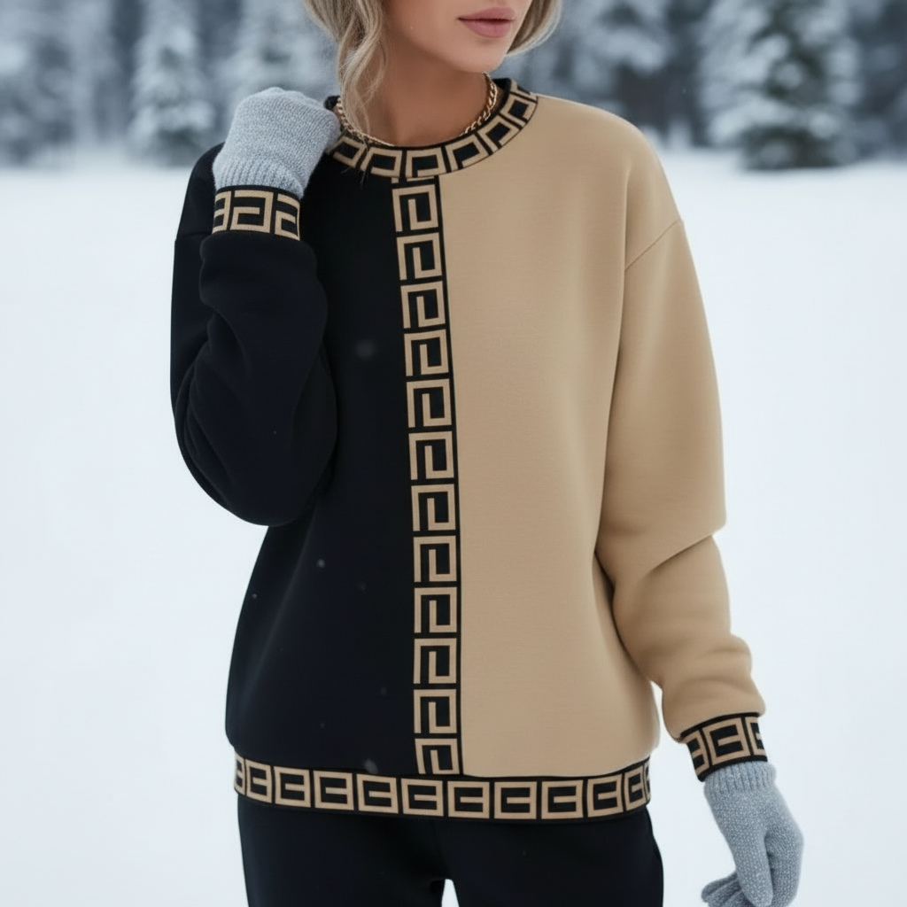 Strickpullover | Gekonnte Farbkontraste | Lässiger Chic