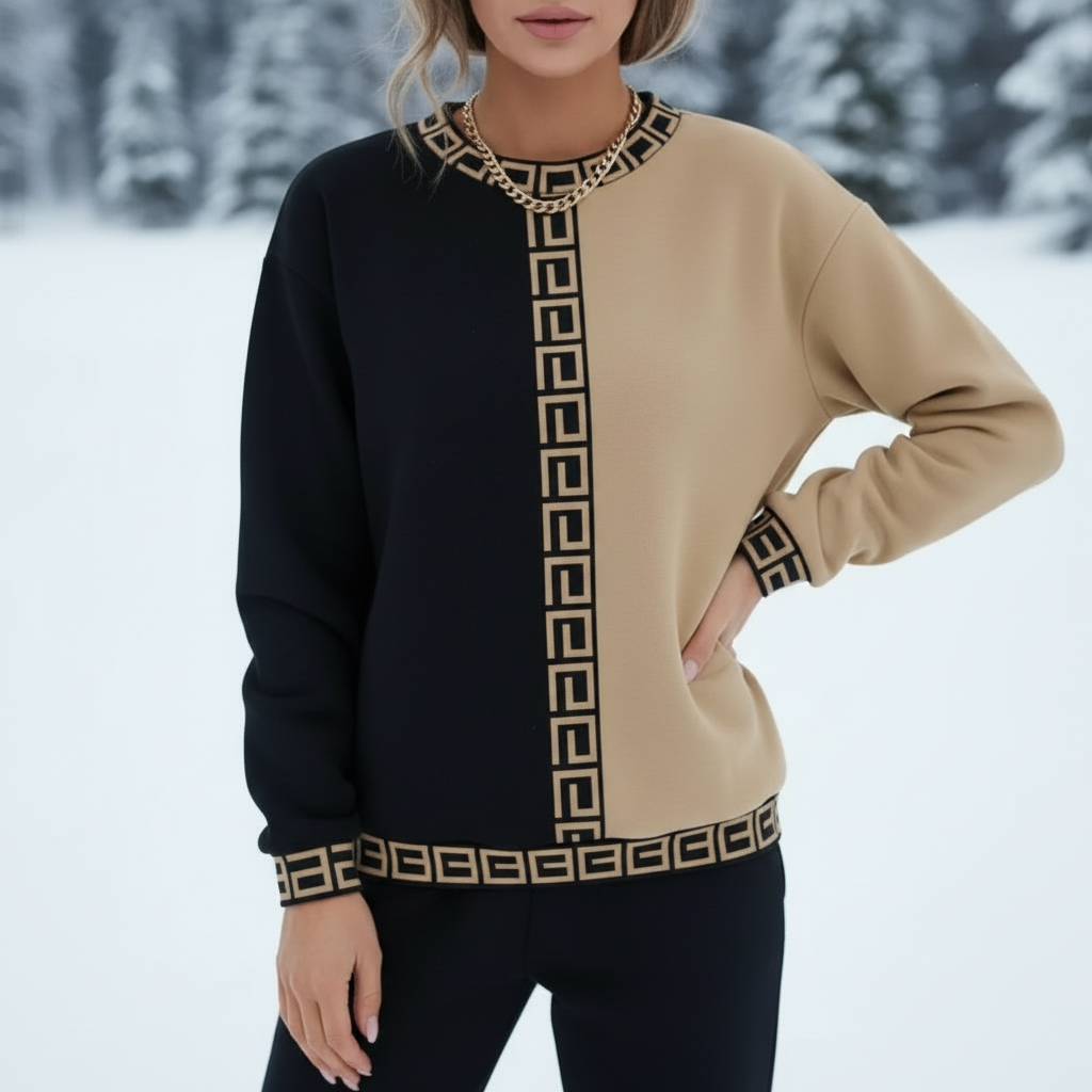 Strickpullover | Gekonnte Farbkontraste | Lässiger Chic