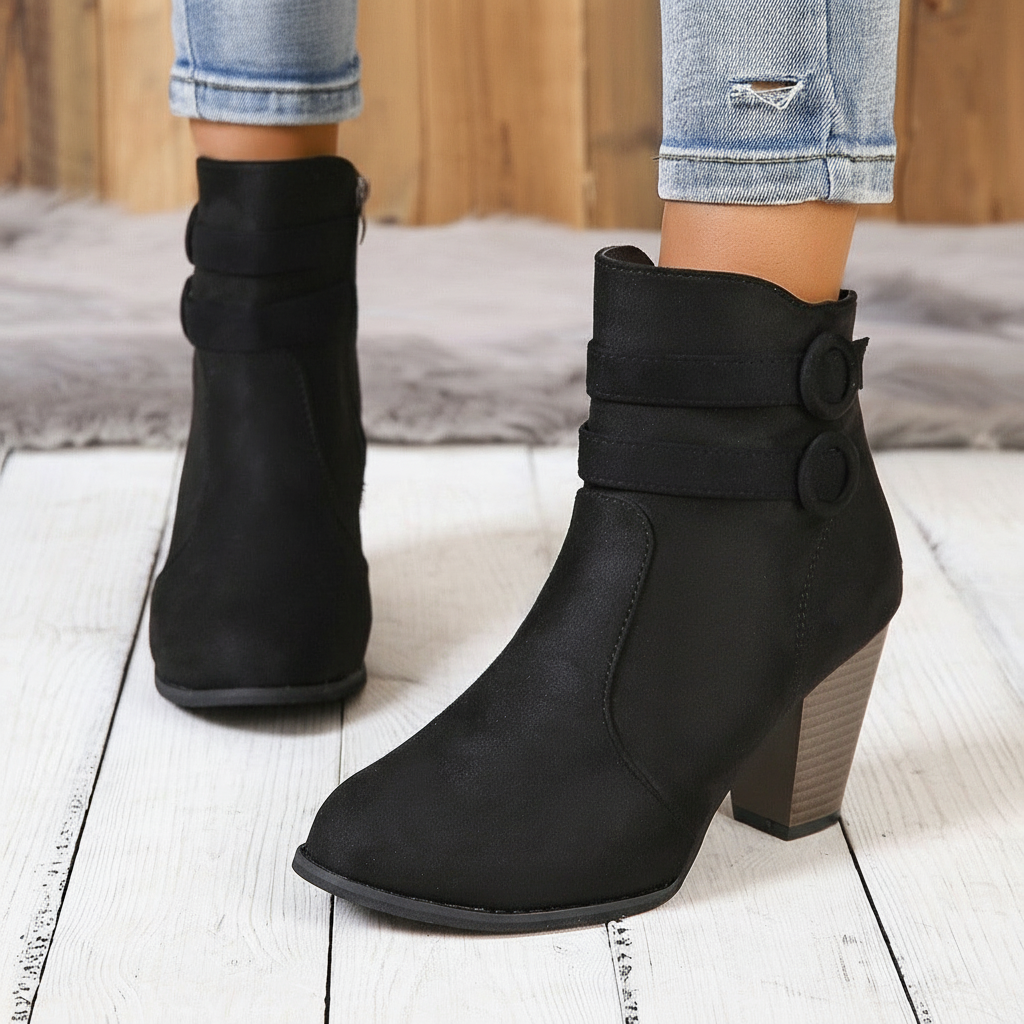 Stiefeletten | Mit Doppel-Schnallen | Herbst/Winter