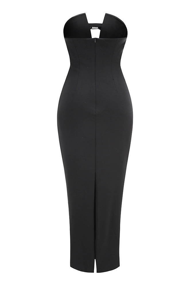 Elegantes, bodenlanges Abendkleid