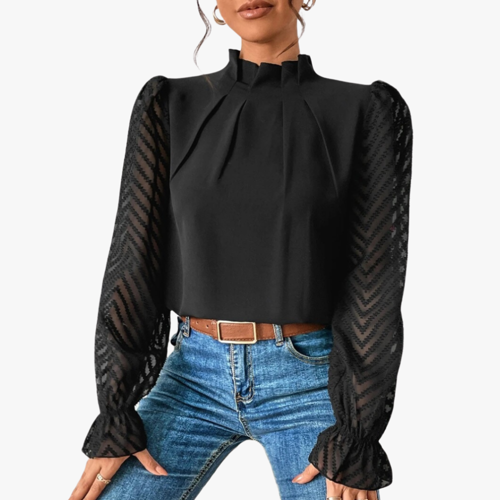 Elegante Bluse mit raffinierten Details