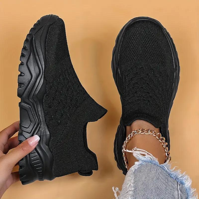 Atmungsaktive Slip-On Strick Sneaker