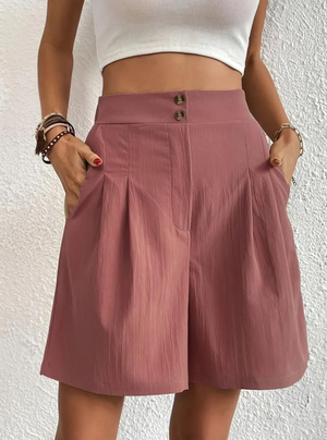 Damen Shorts – Hochtailliert, Bundfalten, mit Taschen-82558-253c3e4a-40a9-40eb-ba92-a5806ab7a510