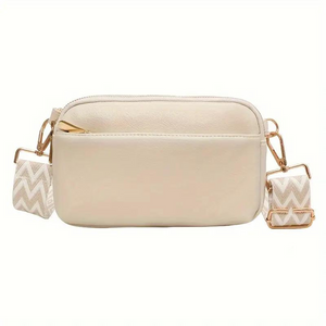 Moderne Crossbody Handtasche mit Musterriemen